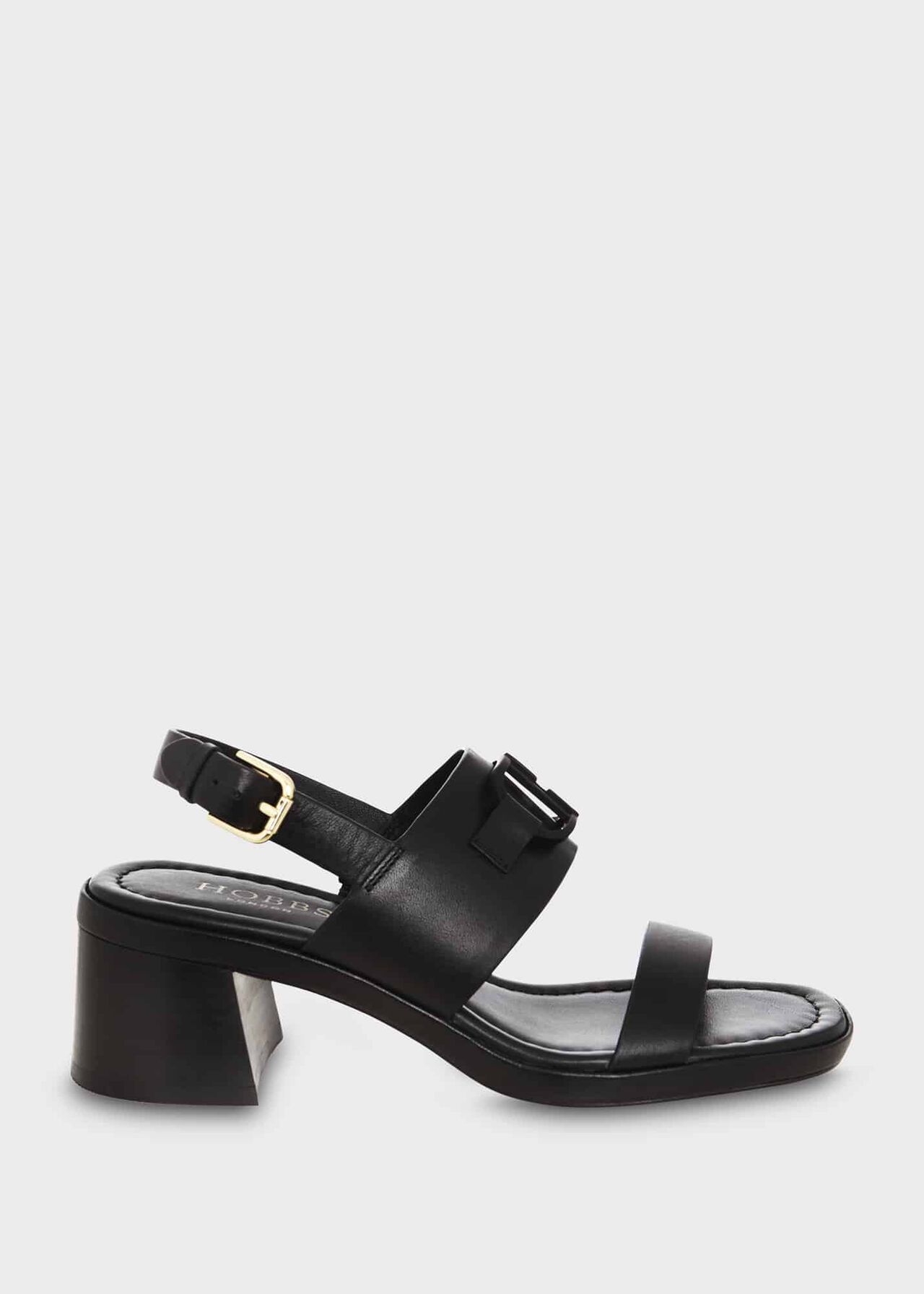 Nell Heeled Sandal, Black, hi-res