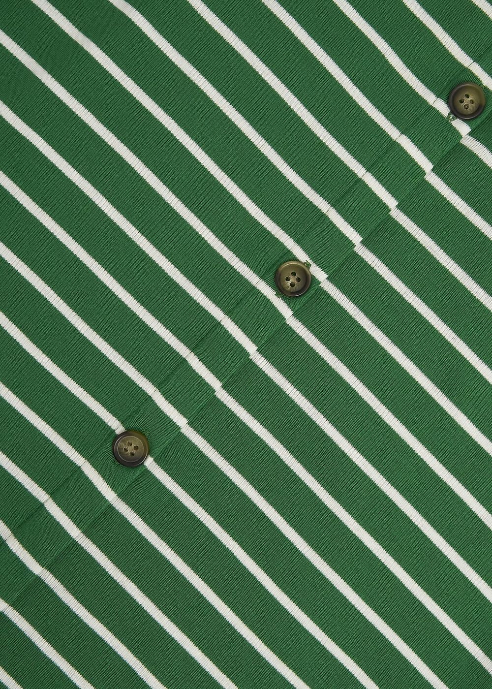 Katie Cotton Button Back Top, Green Ivory, hi-res