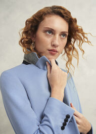 Petite Cavendish Wool Coat, Pale Blue, hi-res