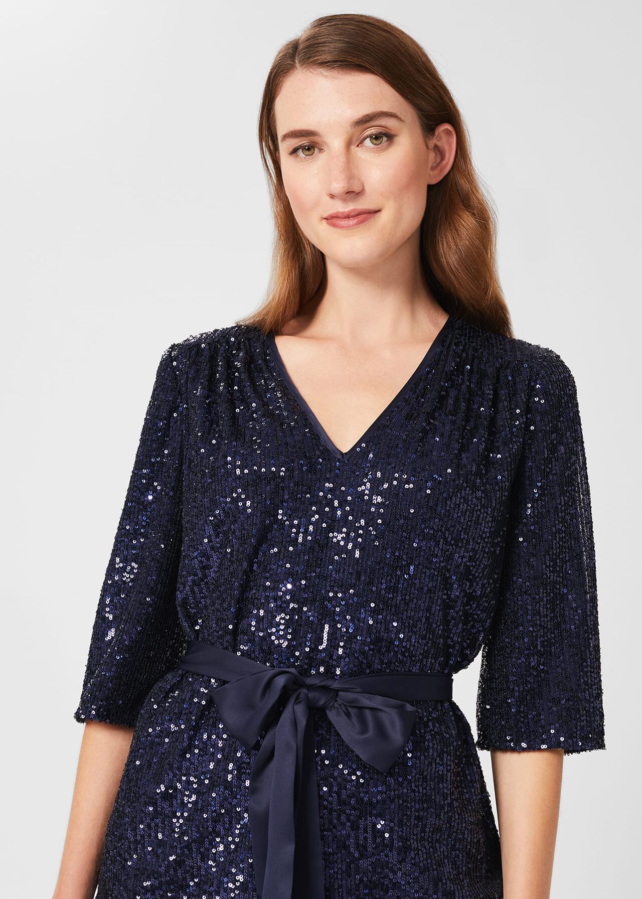 Salma Sequin Top, Ink Blue, hi-res