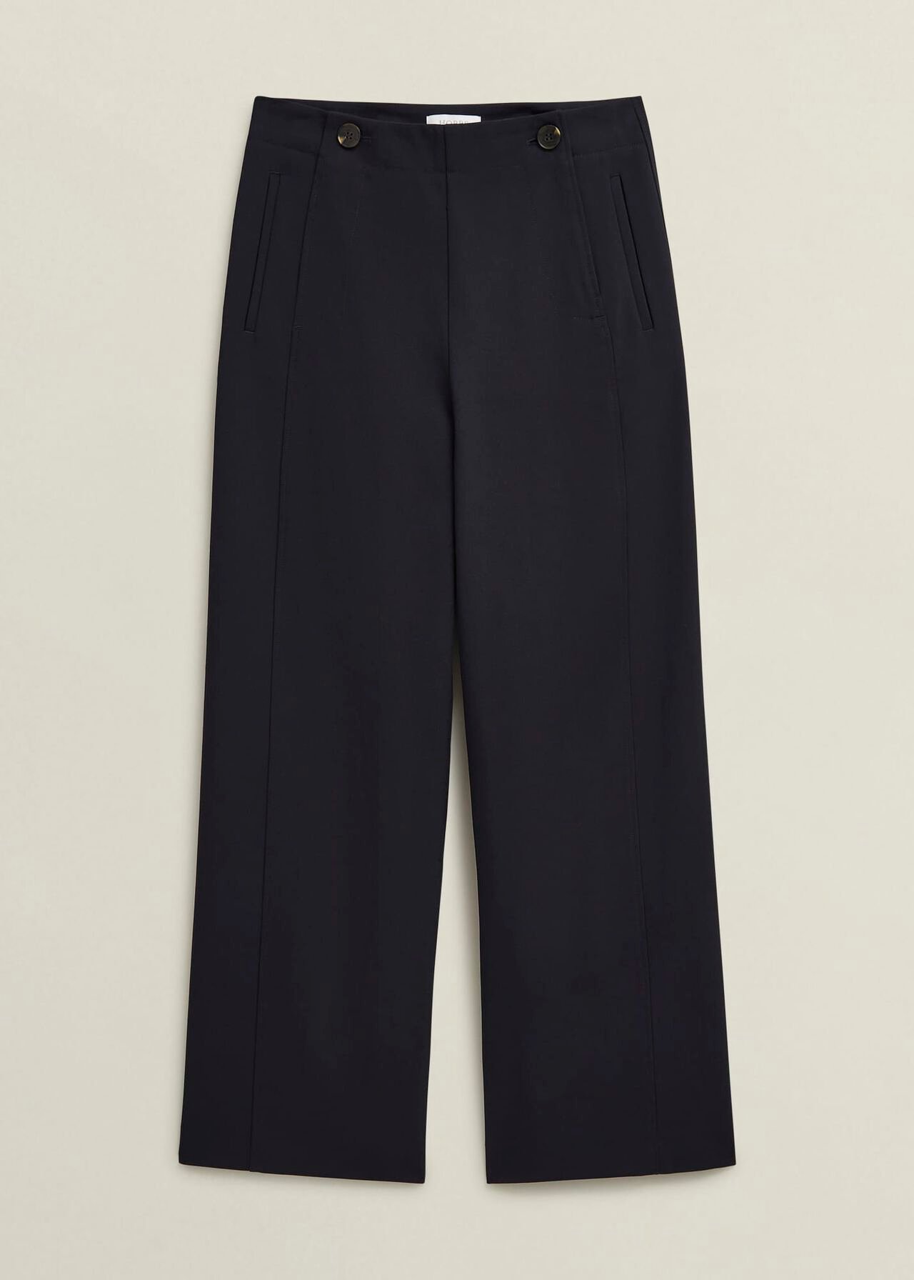 Petite Kimmi Crop Trousers, Navy, hi-res