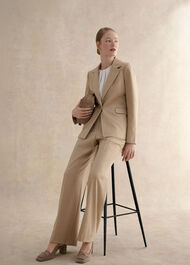 Jaida Suede Slingbacks, Mushroom, hi-res