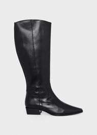 Rosanna Western Knee Boots, Black, hi-res