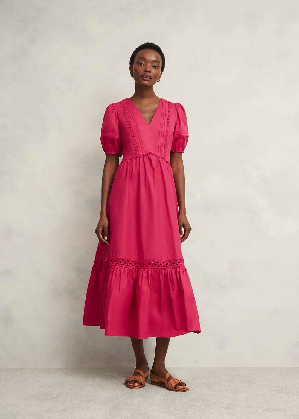 Harriet Dress, Bright Pink, hi-res