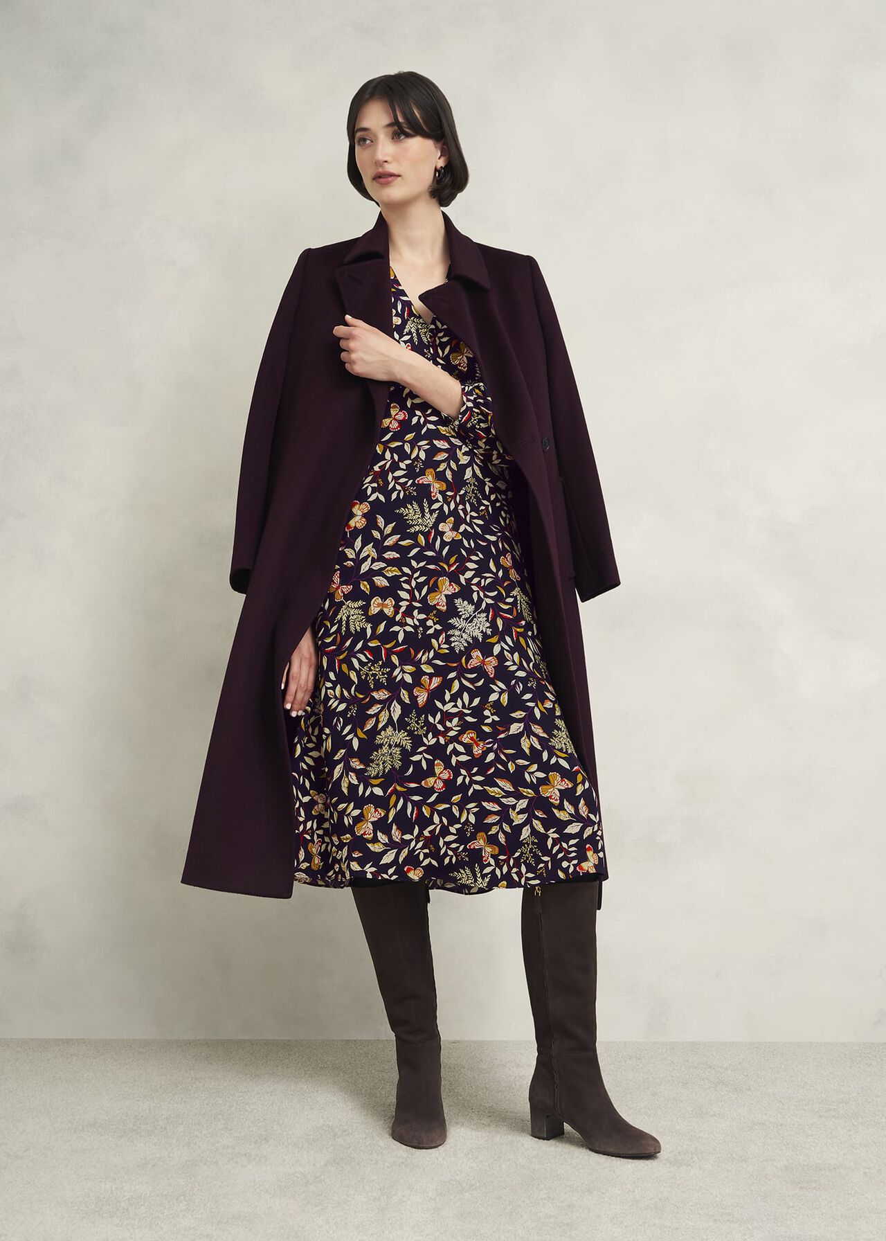 Zainah Dress, Navy Multi, hi-res