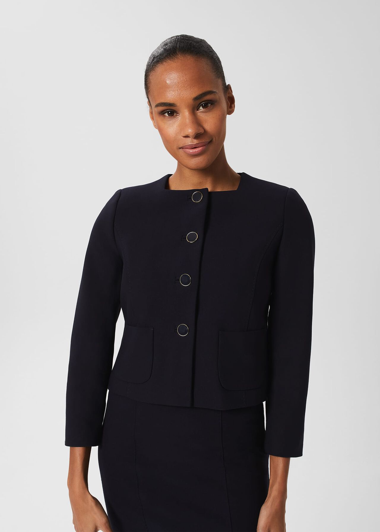 Georgie Jacket, Navy, hi-res