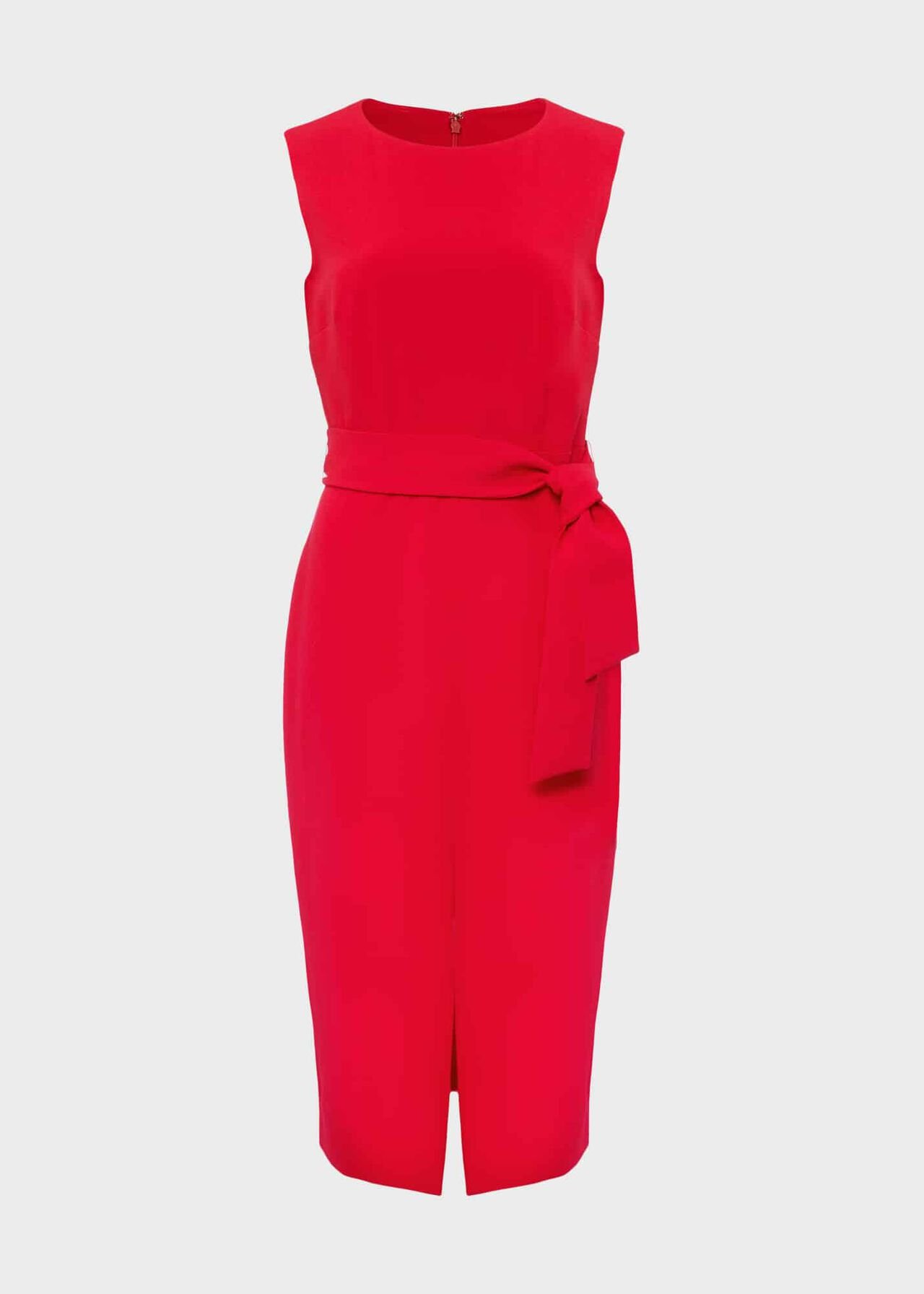 Alva Belted Dress, Poppy Red, hi-res