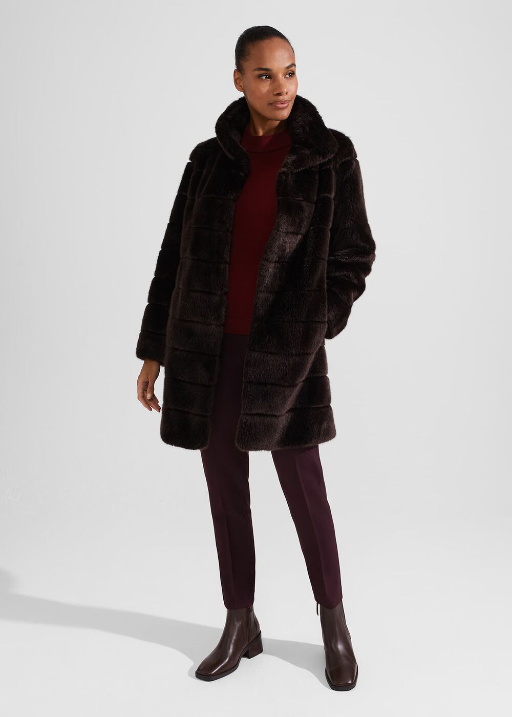 Fran Ankle Boots, Chocolate, hi-res