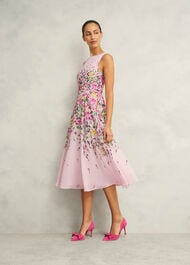 Carly Dress, Pale Pink Multi, hi-res