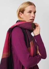 Elsa Scarf, Navy, hi-res