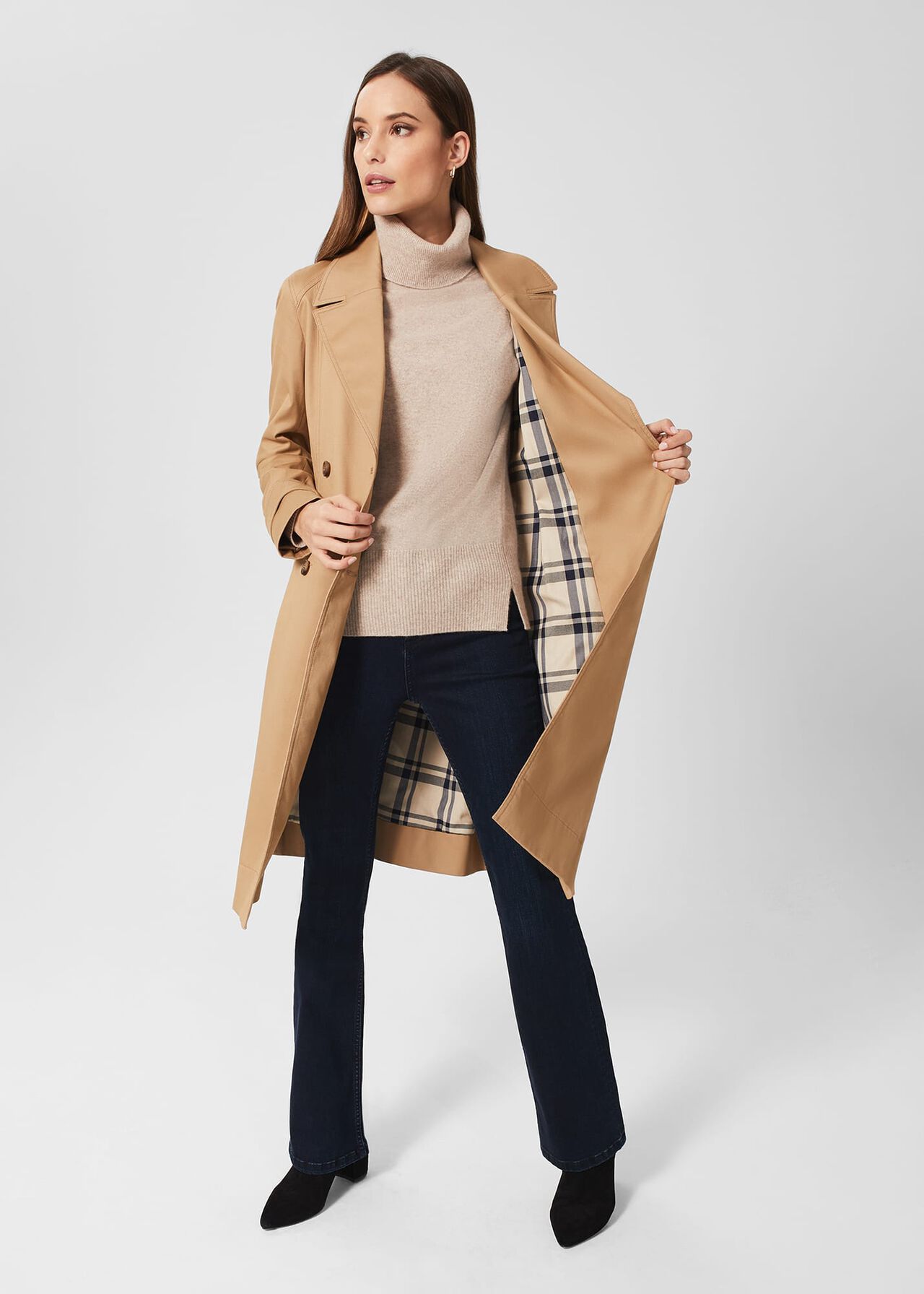 Ashleigh Trench, Fawn Beige, hi-res