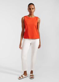 Maddy Cotton Top, Hibiscus Red, hi-res