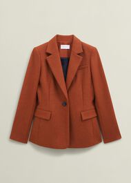 Jess Wool Jacket, Orange, hi-res