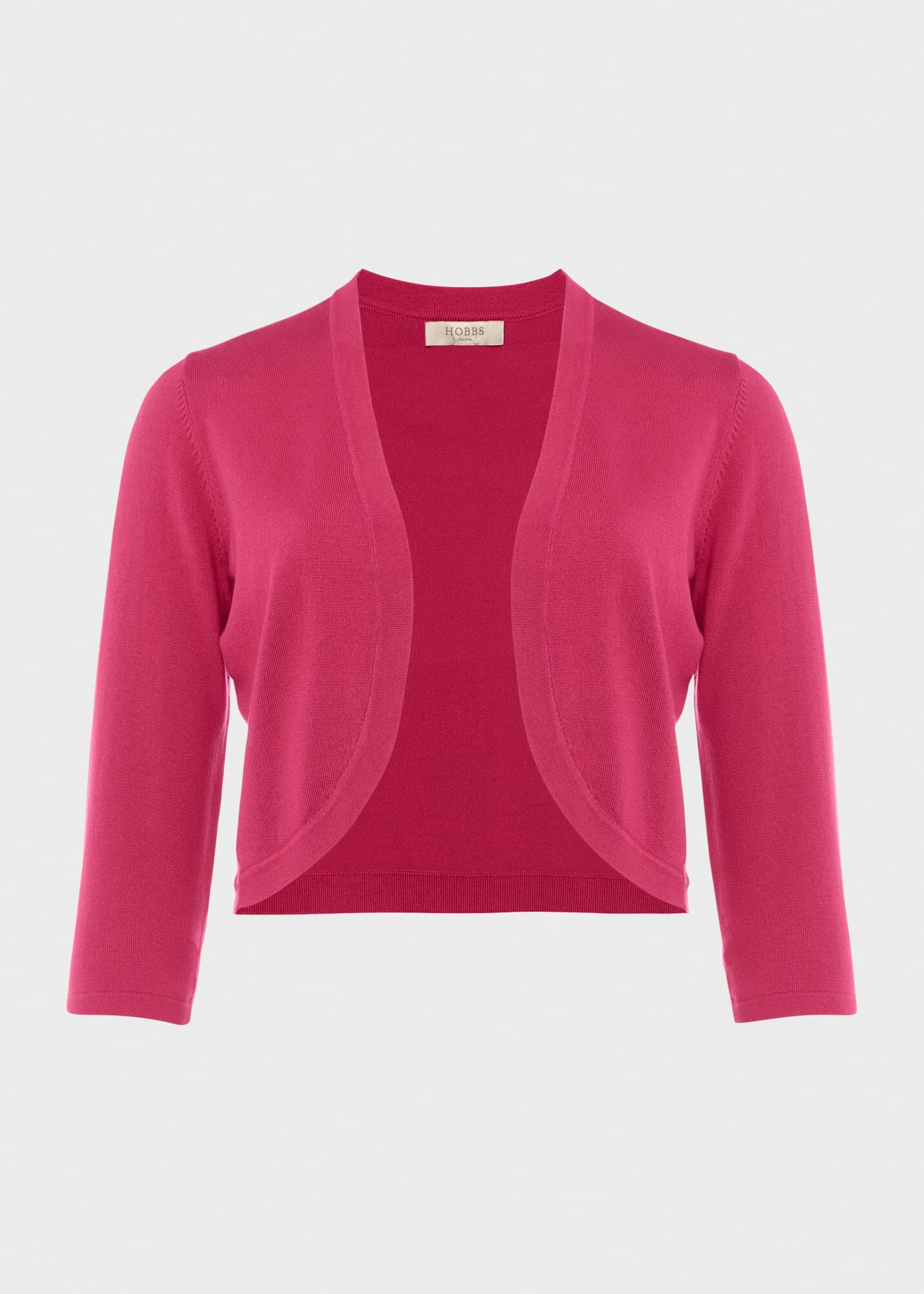 Cerise pink outlet bolero jacket