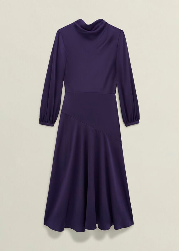 Pearl Textured Satin Dress