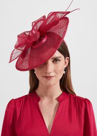 Chloe Fascinator, Jam Pink, hi-res