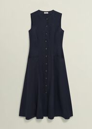 Carmen Dress, True Navy, hi-res