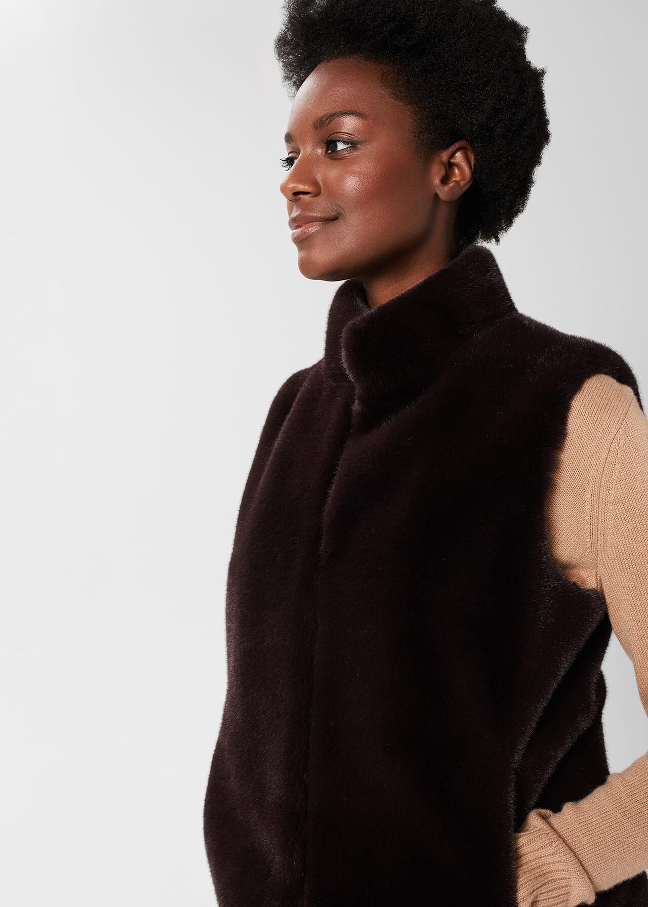 Verena Gilet, Aubergine, hi-res