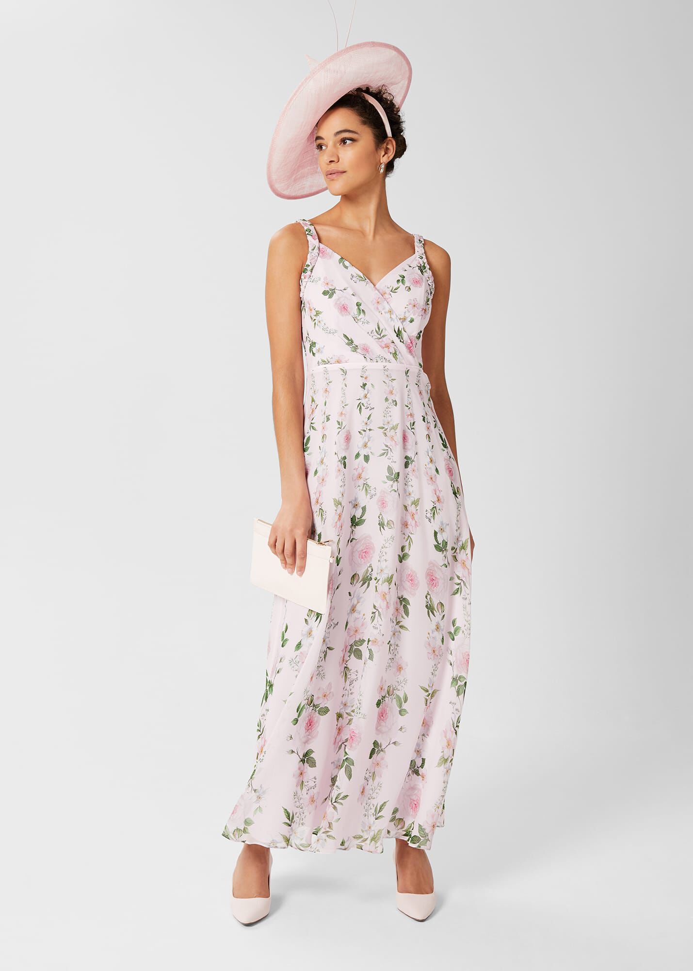 Catherine Silk Floral Maxi Dress