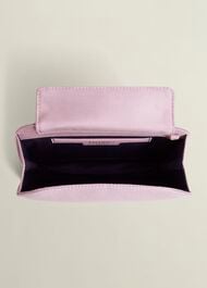 Milan Wool Silk Clutch Bag, Soft Petal Pink, hi-res