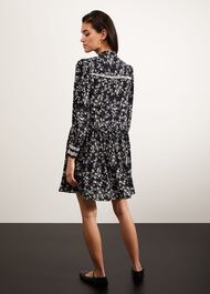 Victoria Dress, Navy Ivory, hi-res