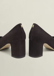 Lily Suede Courts, Chocolate Brown, hi-res