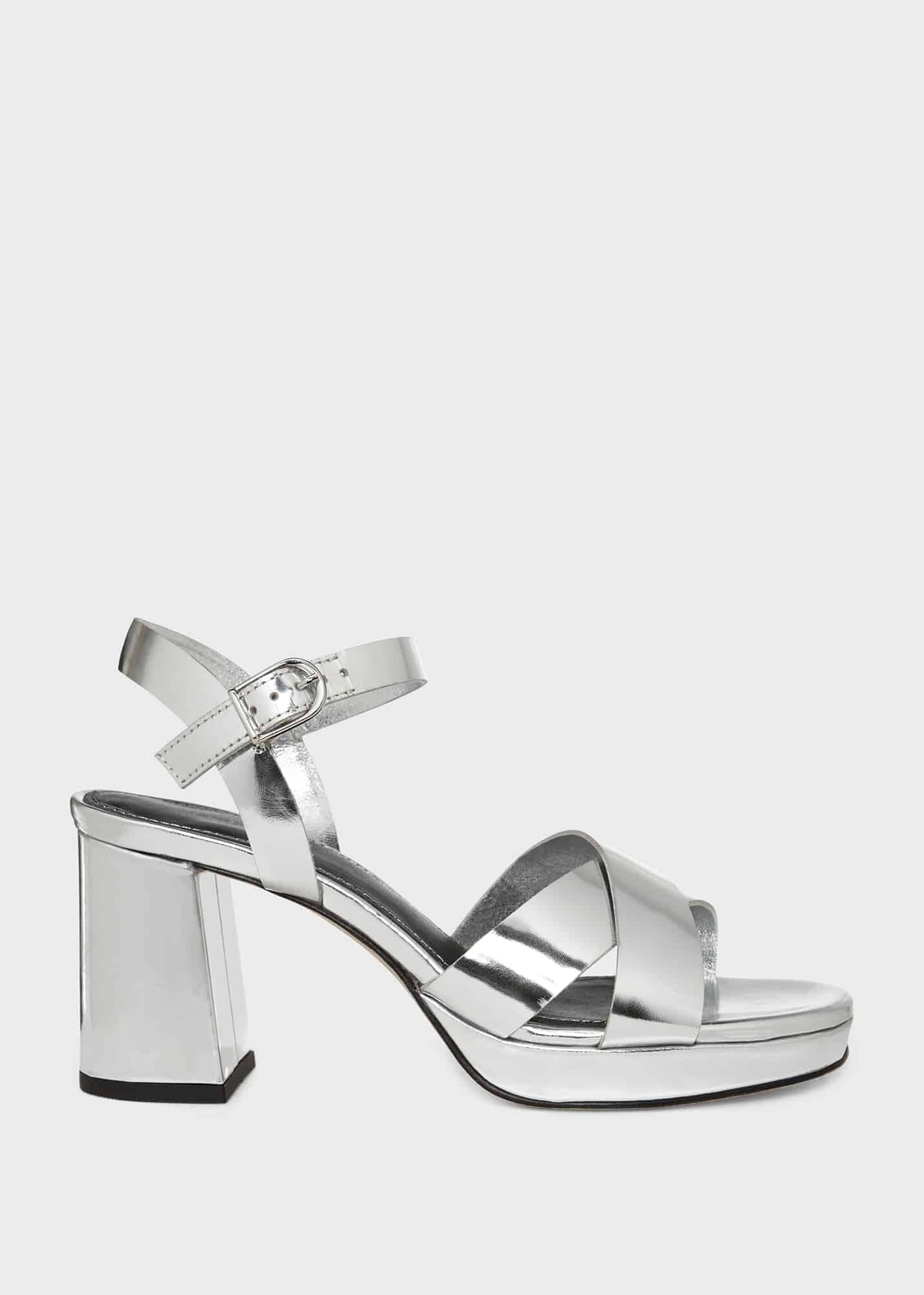 Silver discount lining sandals