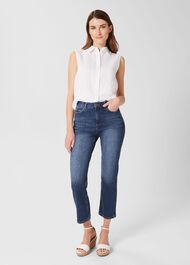 Iva Crop Jeans, Mid Wash, hi-res