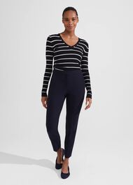 Petite Gael Trousers, Navy, hi-res