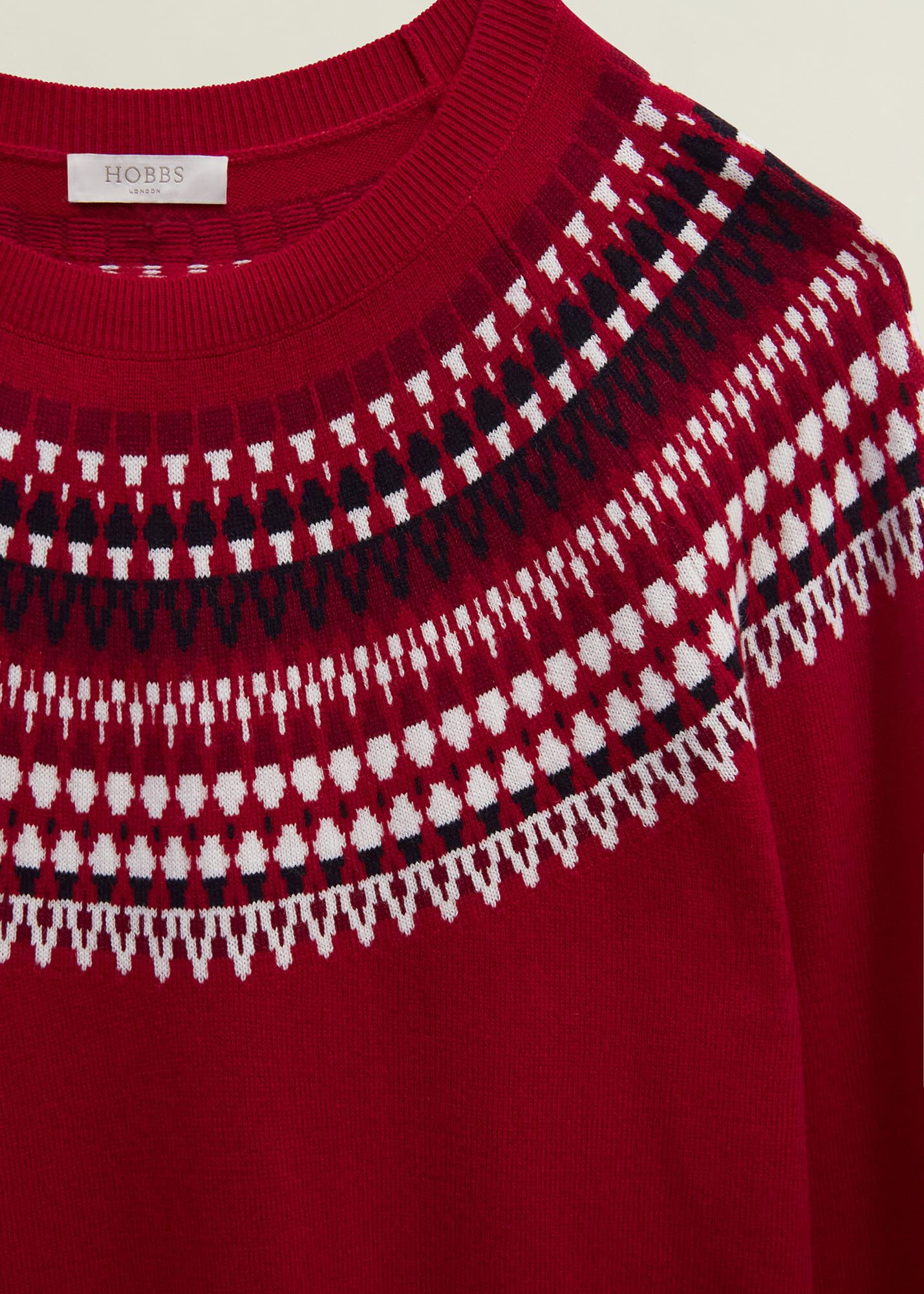 Greta Fairisle Sweater With Cashmere | Hobbs US | Greta Fairisle Sweater With Cashmere | Hobbs US |