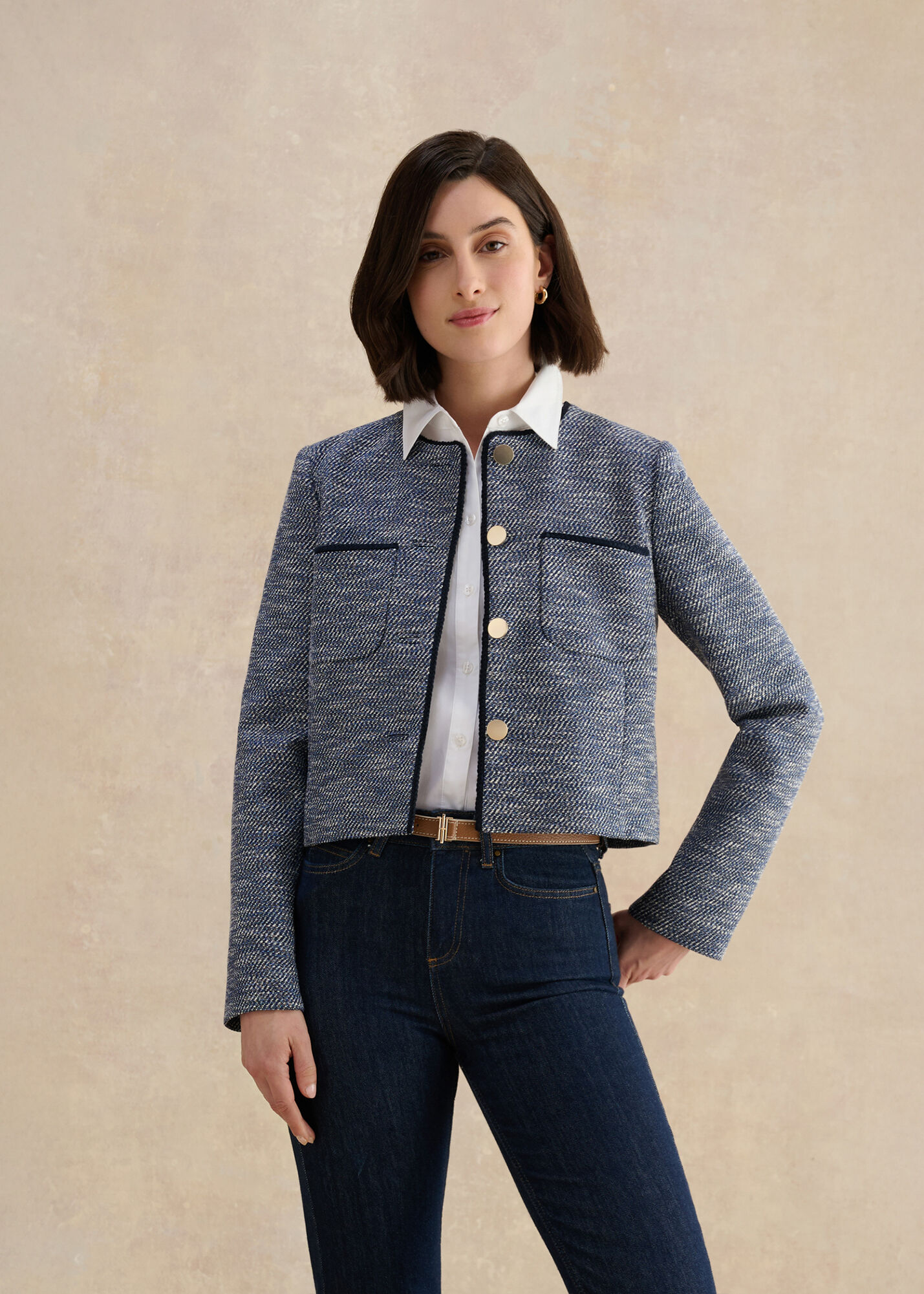 Aleena Tweed Blazer | Hobbs US |