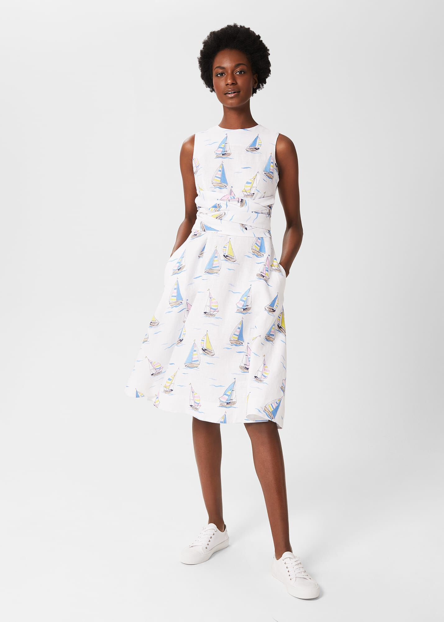Twitchill Linen Dress Hobbs ROW