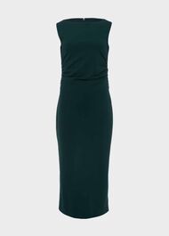 Iliana Dress, Dark Green, hi-res