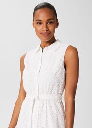 Esme Broderie Dress, Ivory, hi-res