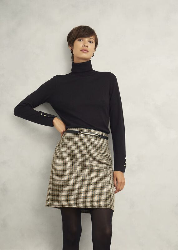 Lara Merino Wool Roll Neck Jumper