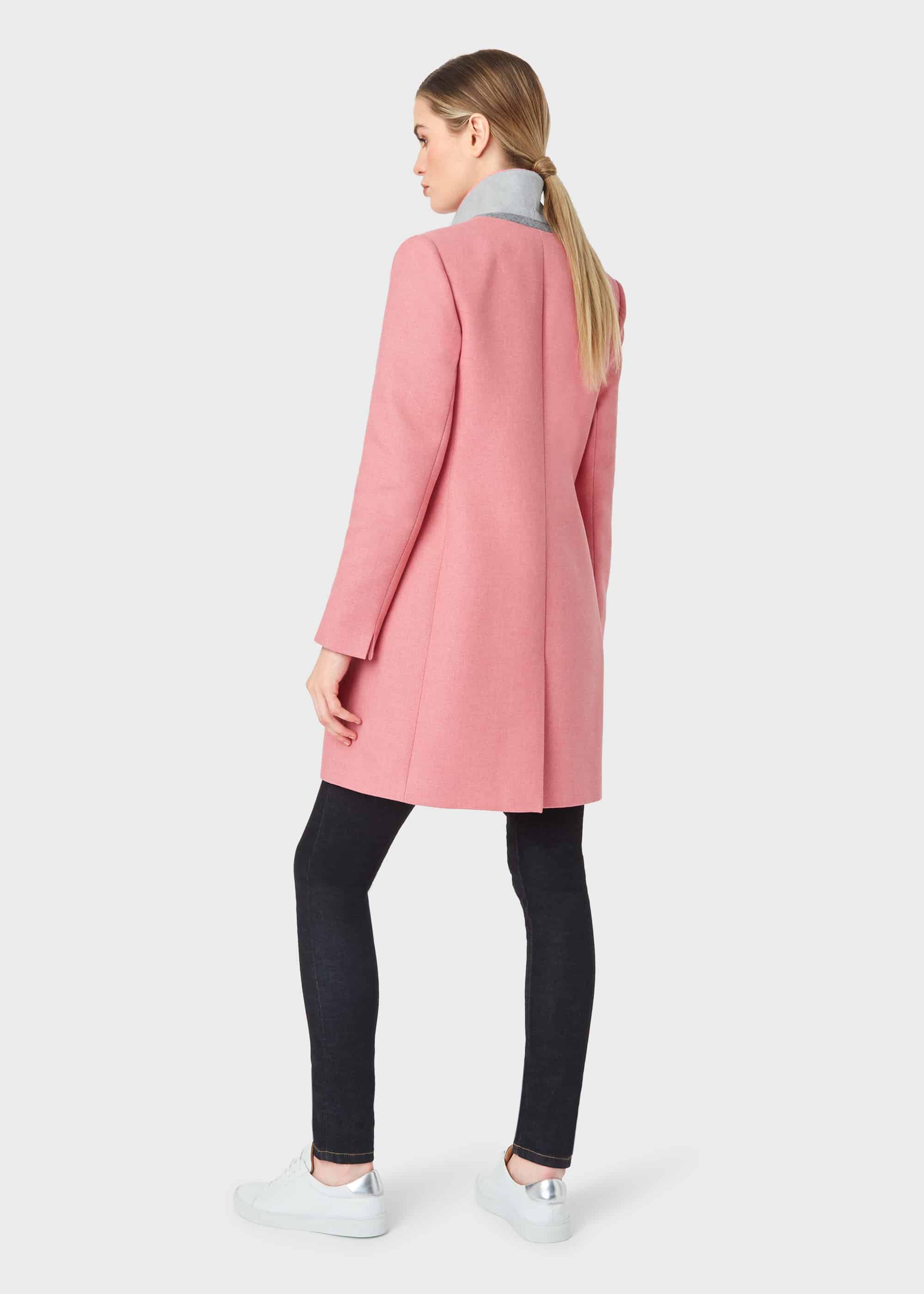 Hobbs pink hotsell coat