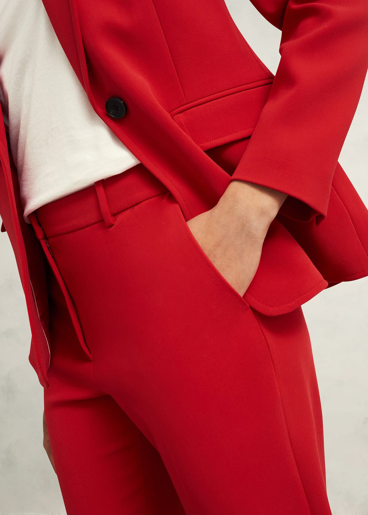 Miley Tapered Trousers, Begonia Red, hi-res