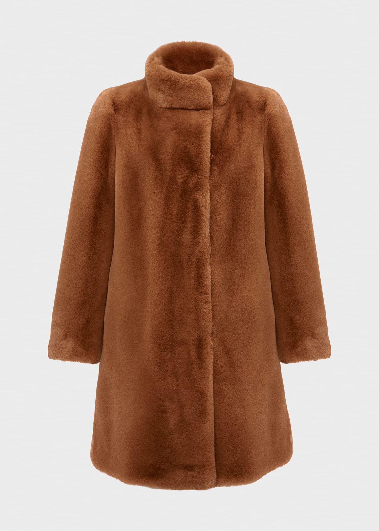 Maddox Faux Fur Coat, Camel, hi-res