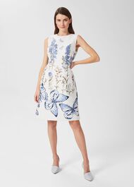 Jennifer Floral Jaquard Dress, Multi, hi-res