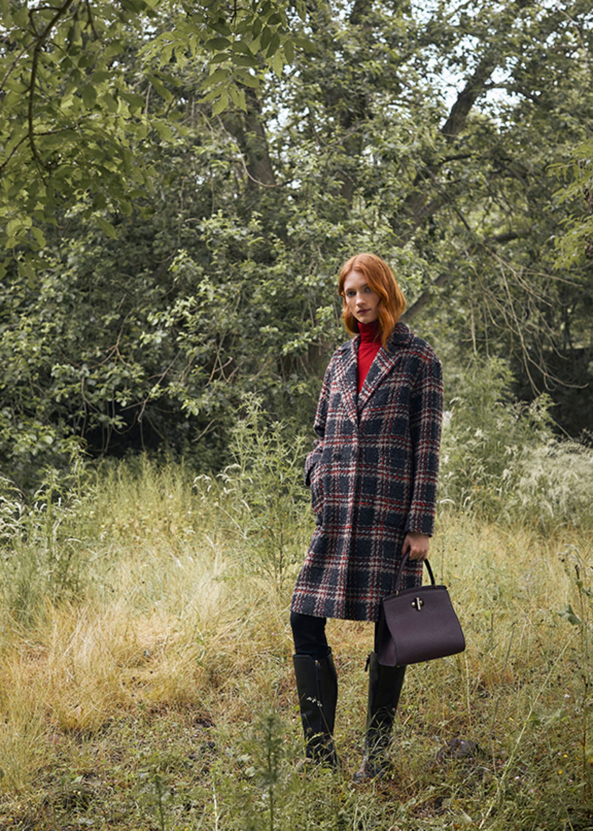 Hobbs checked coat sale
