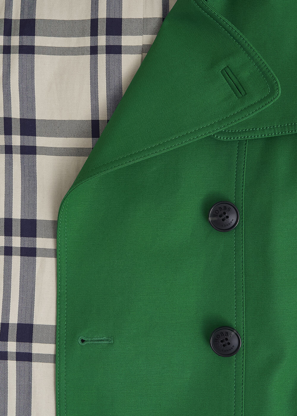 Petite Skylar Shower Resistant Trench Coat, Verdant Green, hi-res