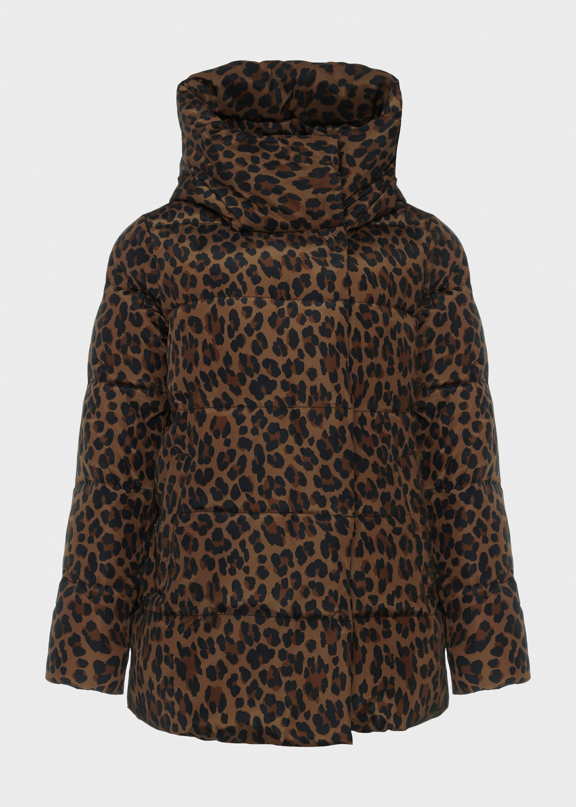 Short leopard print discount jacket