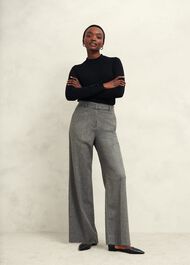 Bella Merino Wool Sweater, Black, hi-res