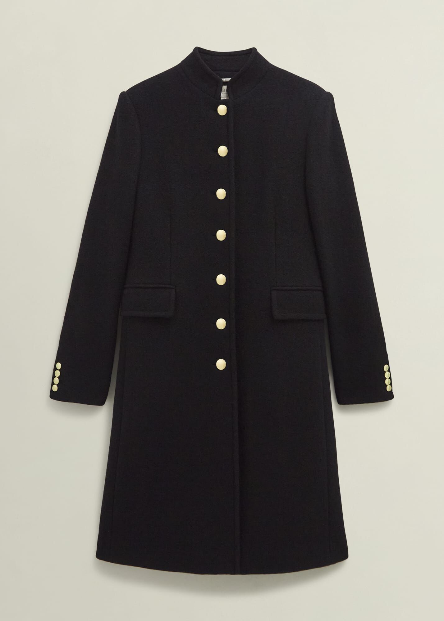 Wilma wool coat with quilt detailing new arrivals