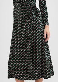 Katalina Jersey Dress, Black Multi, hi-res