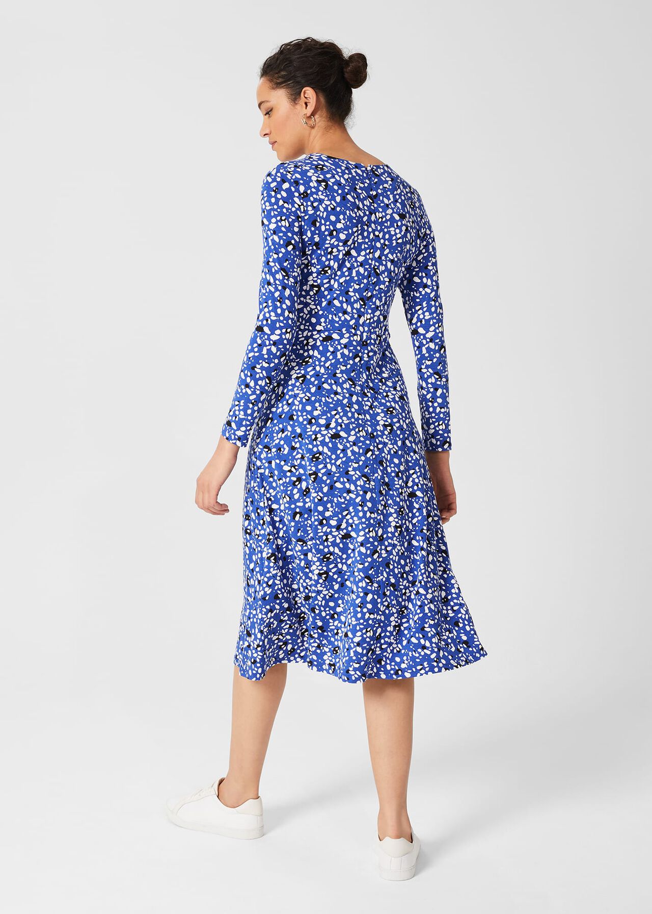 Sian Jersey Dress, Cobalt Multi, hi-res