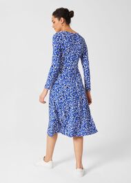 Sian Jersey Dress, Cobalt Multi, hi-res