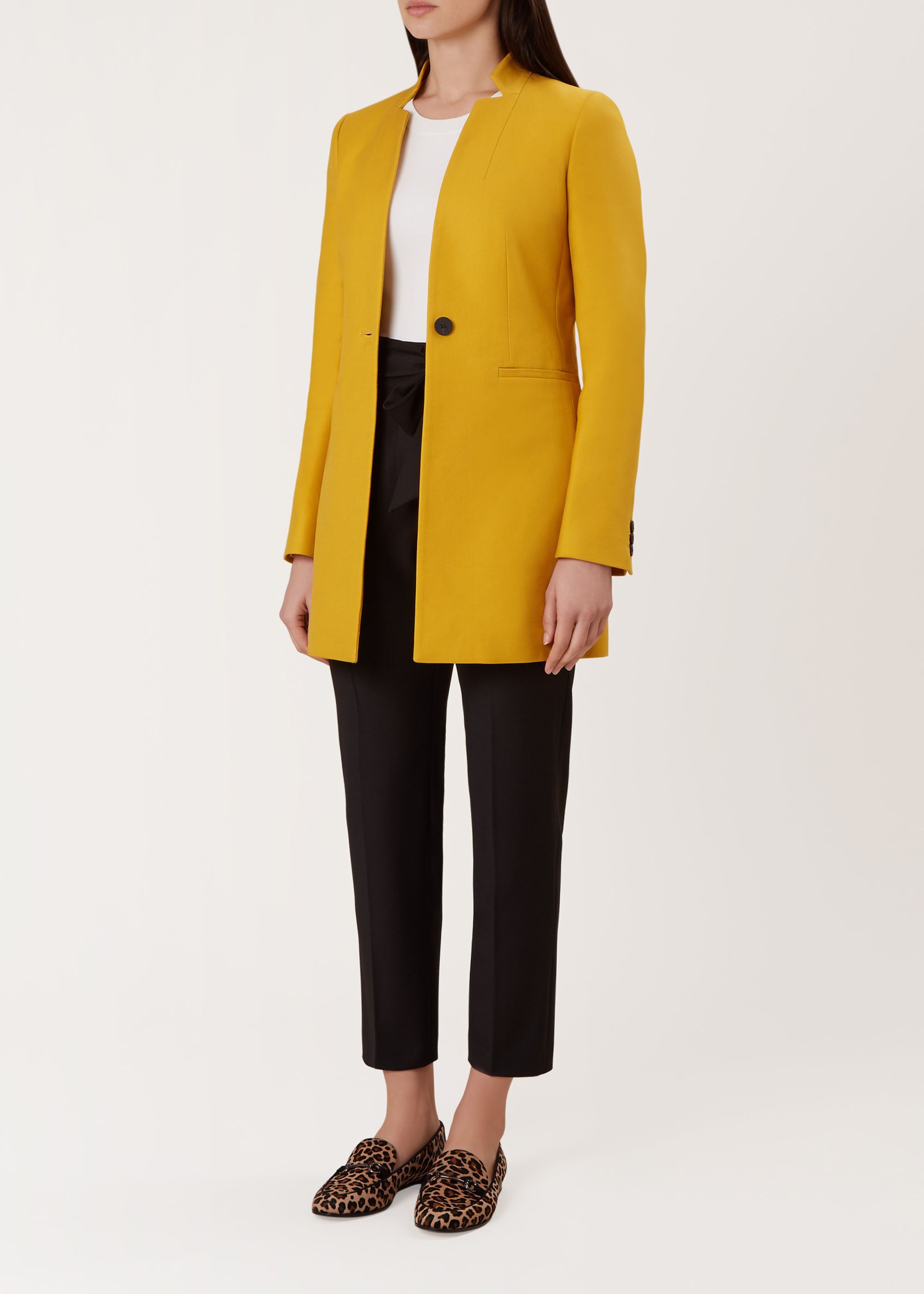 Hobbs yellow coat
