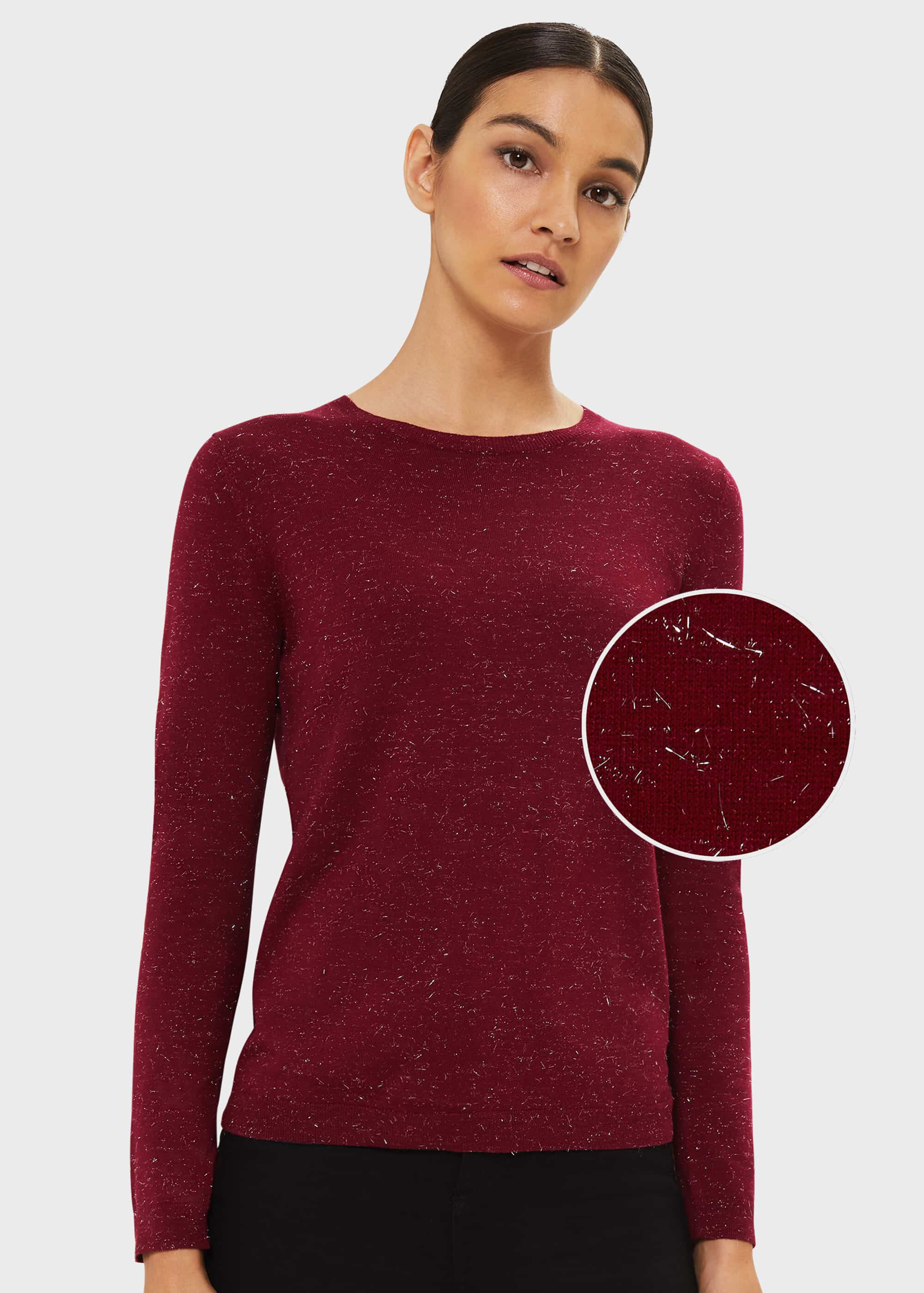 red sparkle jumper