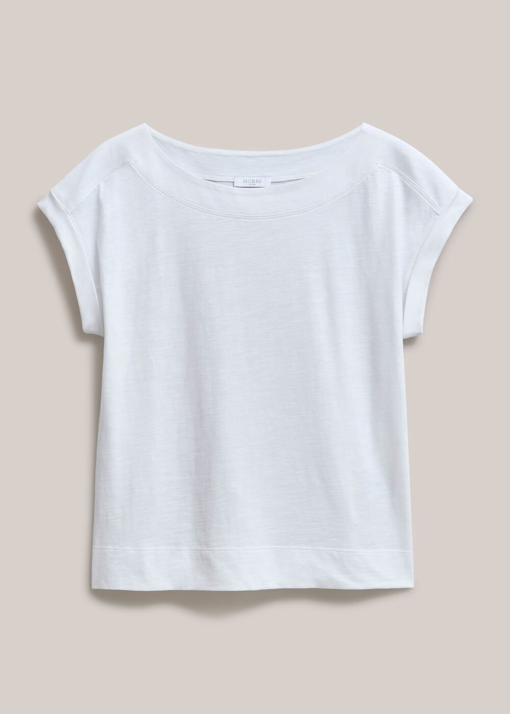 Alycia Slub T-Shirt, White, hi-res